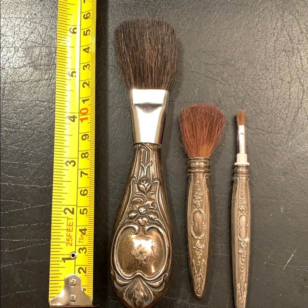 Sterling silver jewelry brushes